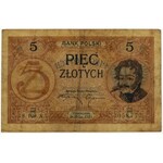 5 złotych 1919 - seria trzycyfrowa - S.100 A - RZADKOŚĆ