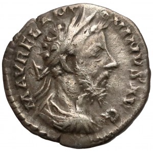 Cesarstwo Rzymskie, Marek Aureliusz, Denar, Rzym 180 r. n.e.