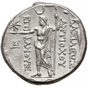 Grecja, Królestwo Seleukidów, Antiochos VIII. Grypos, Tetradrachma, Ake-Ptolemais (121-113pne)