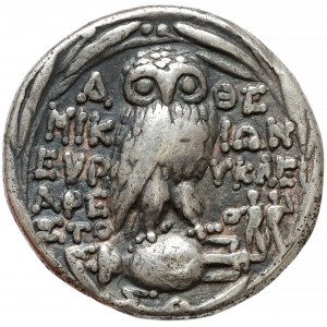 Grecja, Attyka, Ateny, Tetradrachma Nowy Styl 124-123r. p.n.e.