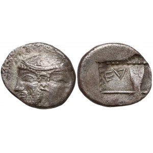 Grecja, Troas, Tenedos, Hemidrachm, 500-470r. p.n.e.