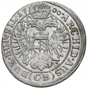 Śląsk, Leopold I, 3 krajcary Brzeg 1700 CB