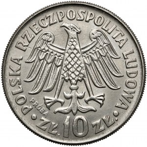 Próba NIKIEL 10 złotych 1964 Kazimierz Wlk. - wypukły