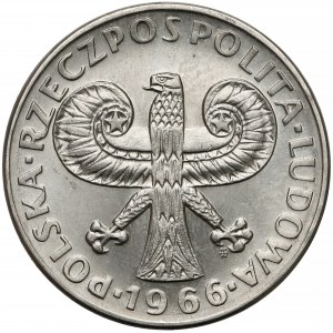 Próba NIKIEL 10 złotych 1966 Mała Kolumna