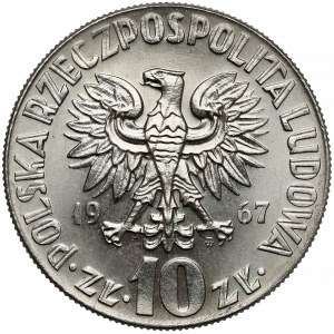 Próba NIKIEL 10 złotych 1967 Kopernik