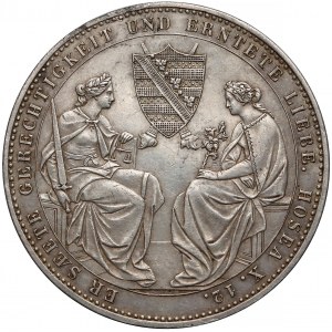 Germany, Sachsen, Posthumous Taler 1854