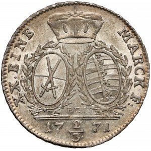 Germany, Sachsen, 2/3 taler (gulden) 1771 EDC