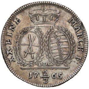 Niemcy, Saksonia, 2/3 talara (gulden) 1765 EDC