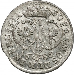 Germany, Preussen, Friedrich Wilhelm, 6 groschen 1686 BA