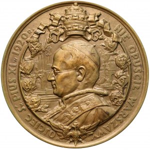 Medal Cud nad Wisłą / papież Pius XI 1930 r. (Koźbielewski)
