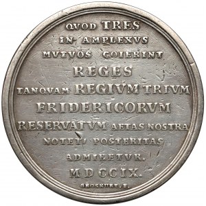 August II Mocny, Medal Alians Trzech Fryderyków 1709 r.