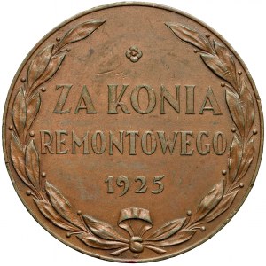 Medal MSW za konia remontowego 1925 r. (nakład 95szt)