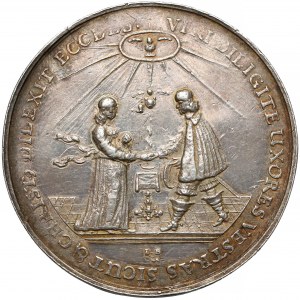 Śląsk, Wrocław, Medal ślubny bez daty (1660/83) - J. Buchheim