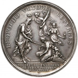 The House of Habsburg, Leopold I, Medal The Siege and Liberation of Ofen [Buda] and the Victories over the Turks 1686