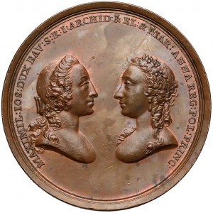 August III Sas, Medal zaślubinowy Marii Anny 1747