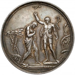 Medal SREBRO na pamiątkę chrztu