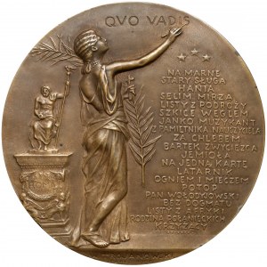 1900 r. Medal Henryk Sienkiewicz, Paryż (Trojanowski)