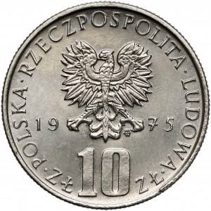 Próba NIKIEL 10 złotych 1975 Bolesław Prus