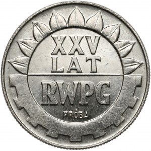 Próba NIKIEL 20 złotych 1974 XXV lat RWPG - gładkie