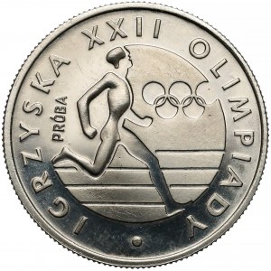 Próba NIKIEL 20 złotych 1980 XXII Olimpiada - biegacz