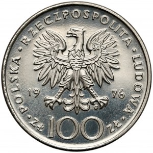 Próba NIKIEL 100 złotych 1976 Kościuszko - na wprost