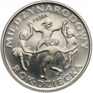 Próba NIKIEL 20 złotych 1979 Rok Dziecka - PRÓBA wyżej