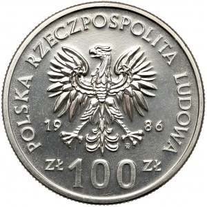 Próba NIKIEL 100 złotych 1986 Władysław I Łokietek