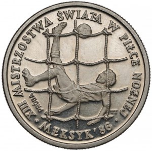 Próba NIKIEL 200 złotych 1985 MŚ w Piłce Nożnej Meksyk