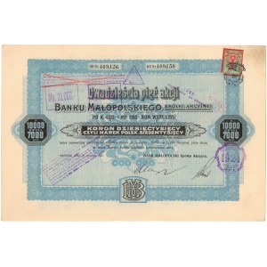 Bank Małopolski, 25x 400 kr 12.1921