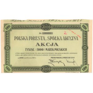 Polska Foresta, 1.000 mk 1922