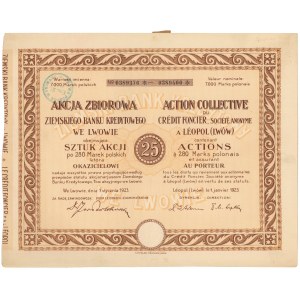 Ziemski Bank Kredytowy, 25x 280 mkp 1923