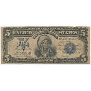 USA 5 Dollars 1899 Silver Certificate