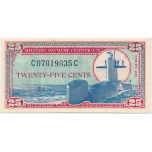 USA, Military Payment Certificate, 25 Cents 1969, Series 681