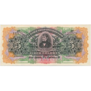 Costa Rica, 5 Colones (1903-1917) A