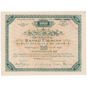 Bank Ziemian we Lwowie, Em.2, 10x 280 mkp 1921