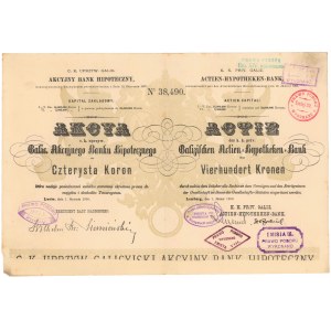 Akcyjny Bank Hipoteczny, Em.6, 400 kr 1900