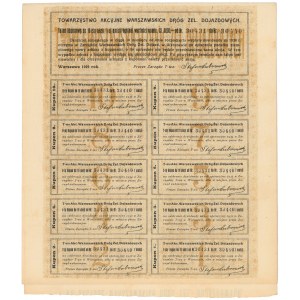 Tow. Akc. Warszawskich Dróg Żel. Dojazdowych, Em.1, 10x 320 zł 1929