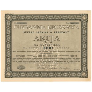 Cukrownia Kruszwica, 1.000 zł 1929