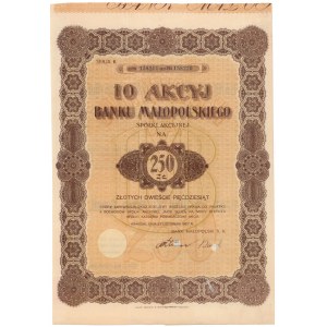 Bank Małopolski, 10x 25 zł 1927