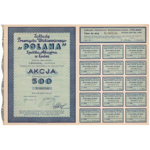Zakłady Przemysłu Włókienniczego Polana, 500 zł 1937