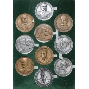 Medale Piłsudski,Sikorski, Grot i Rydz-Śmigły (10szt)