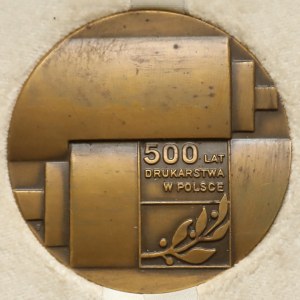 Medal 500 lat drukarstwa w Polsce 1974 r.
