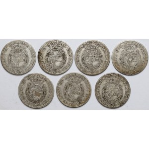 Italy, Duchy of Savoy, Carlo Emanuele III, 1/4 scudo 1755-64 (7pcs)