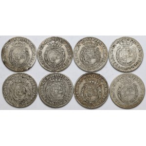 Italy, Duchy of Savoy, Carlo Emanuele III, 1/4 scudo 1758-64 (8pcs)