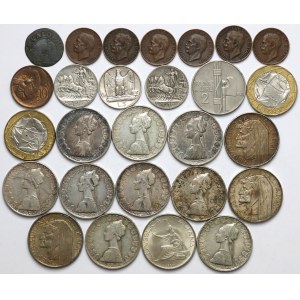 Włochy, zestaw monet MIX (27szt)