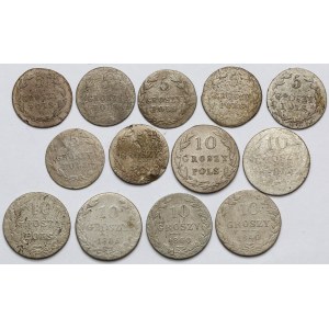 5 i 10 groszy 1818-1840 (13szt)