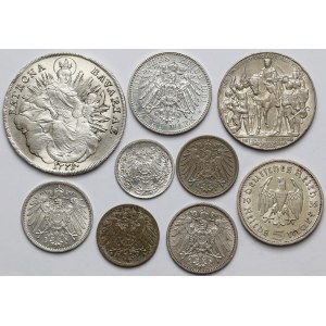 Niemcy, zestaw monet MIX (9szt)