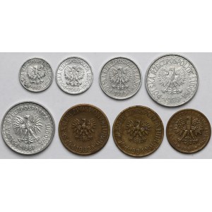 Destrukty 5 groszy - 5 złotych 1965-1987 - SKRĘTKI (8szt)