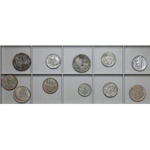 Falsyfikaty z epoki monet II RP i PRL (11szt)