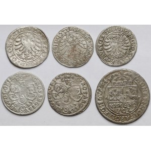 Polska Królewska, Grosze, szóstaki i tymf 1529-1683 (6szt)